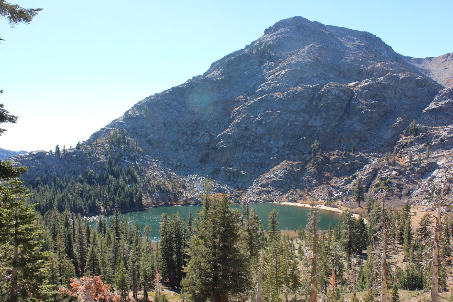 Nearing the lake