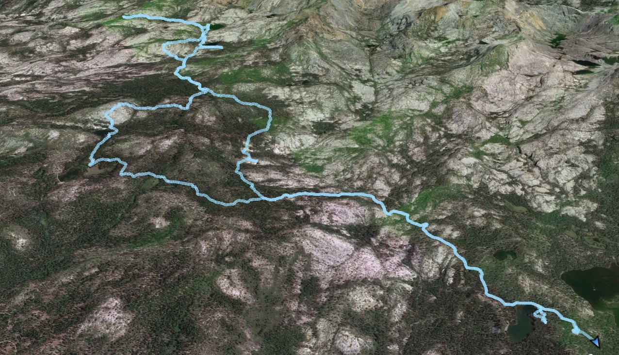 GPS Track of the hike