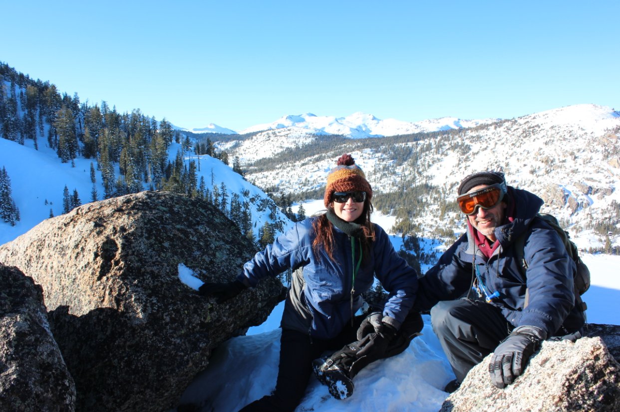 Phil and Julia taking in the views