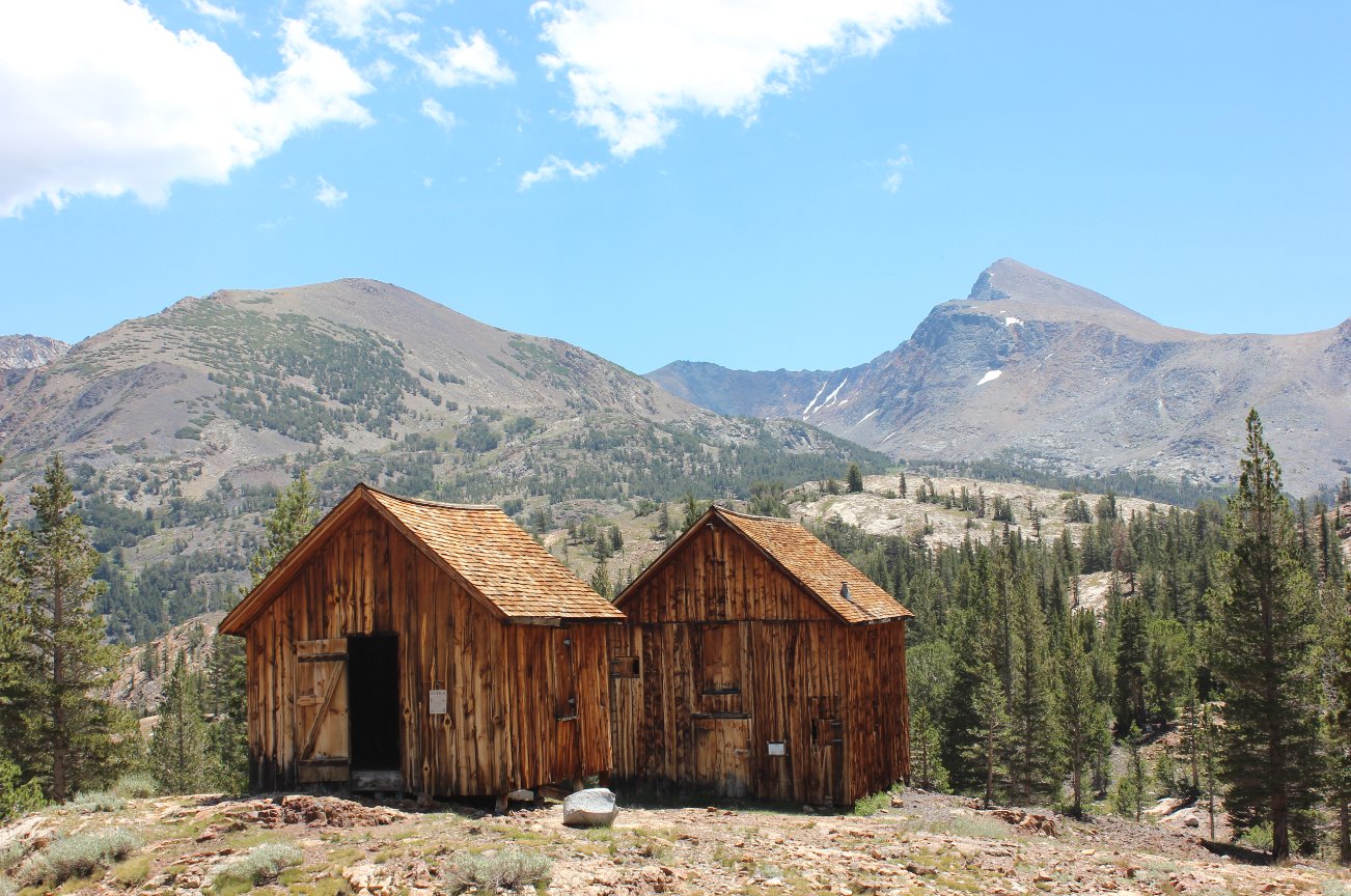 Buildings and Mt. Dana