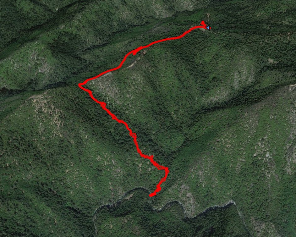GPS Track of Hike