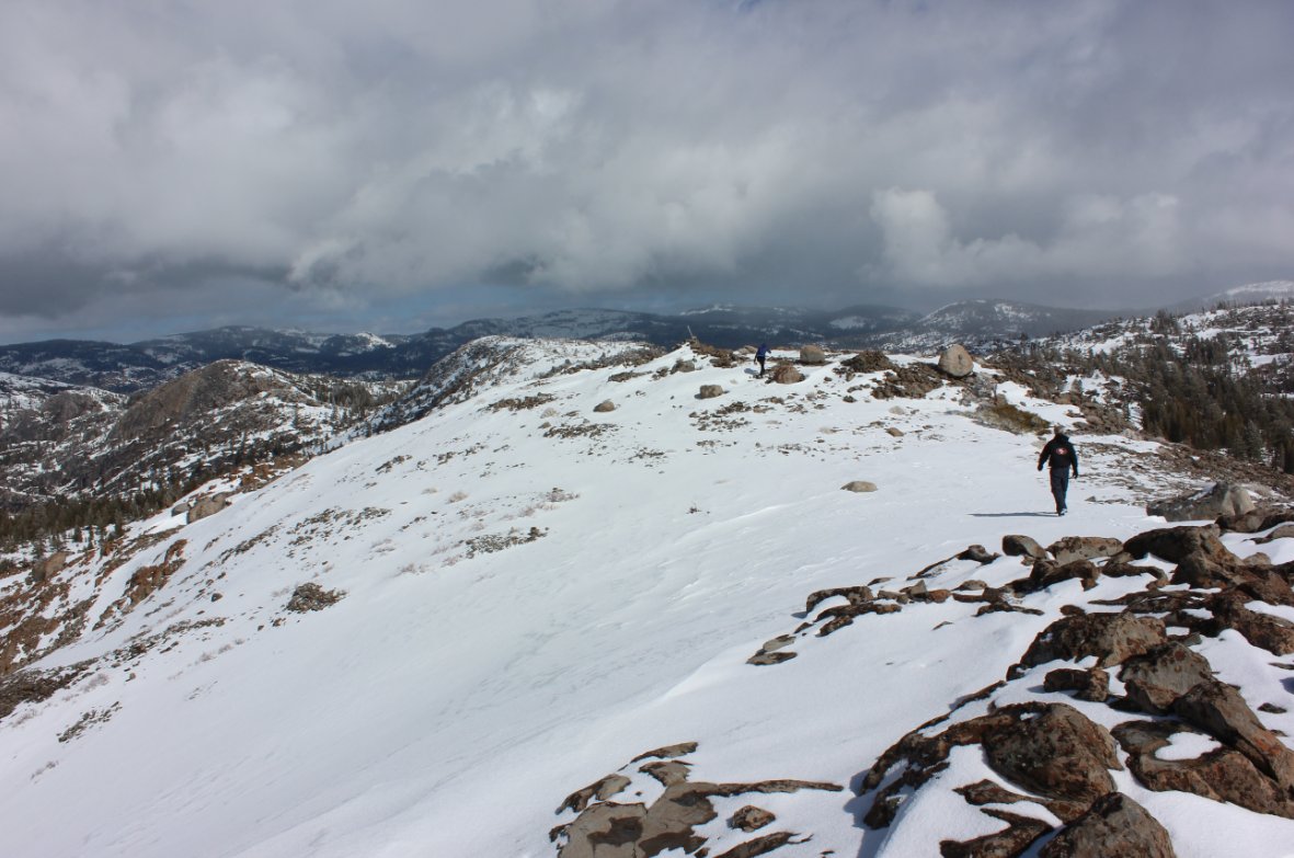 Heading toward the true summit