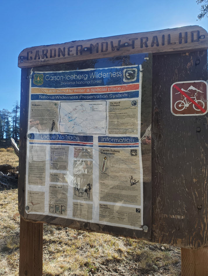 Trailhead Sign