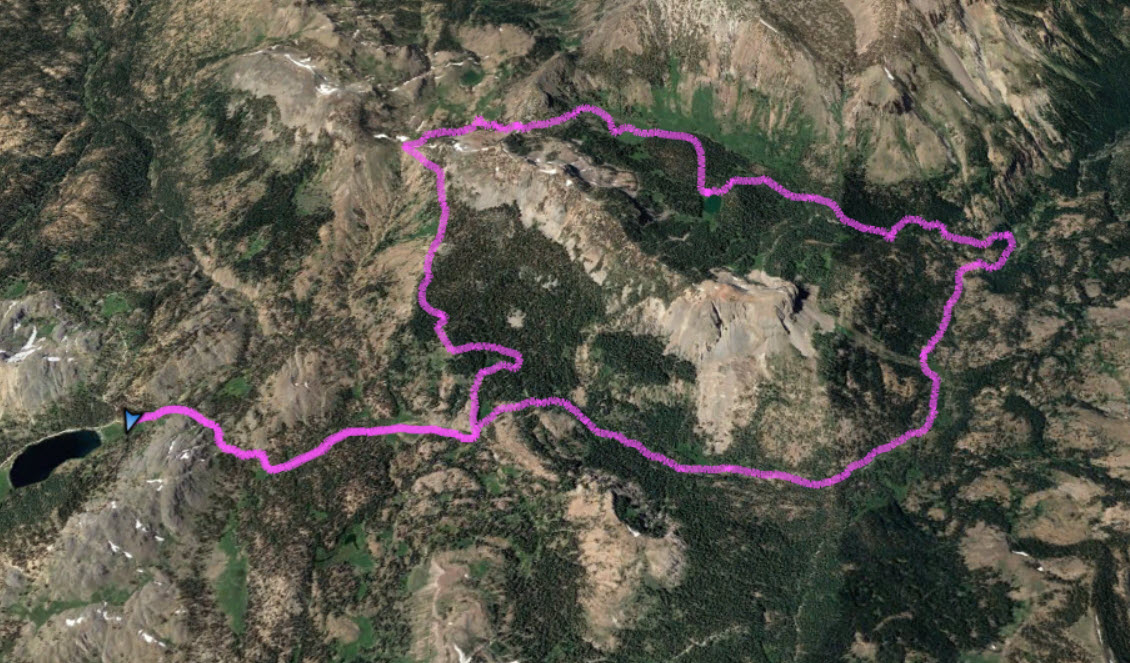 GPS Track of Hike