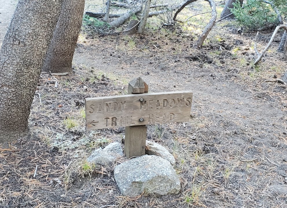 Signpost near the start