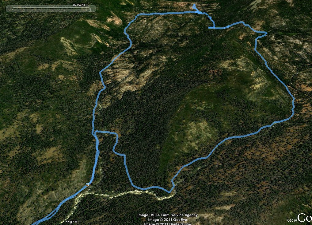 GPS Track of Hike