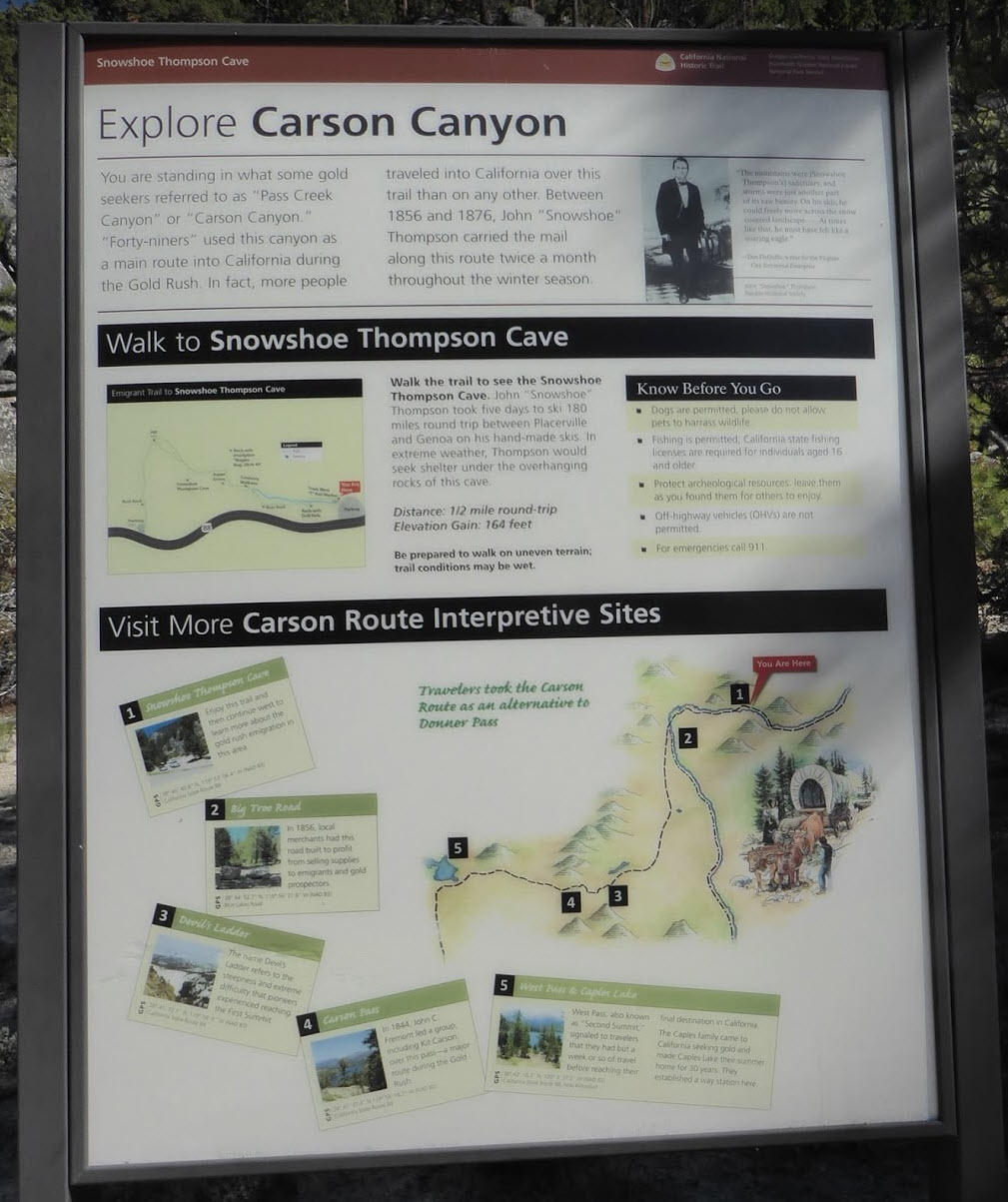 Trailhead sign