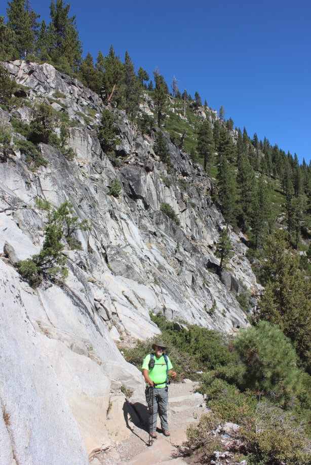 Hiking below South Maggie's Peak