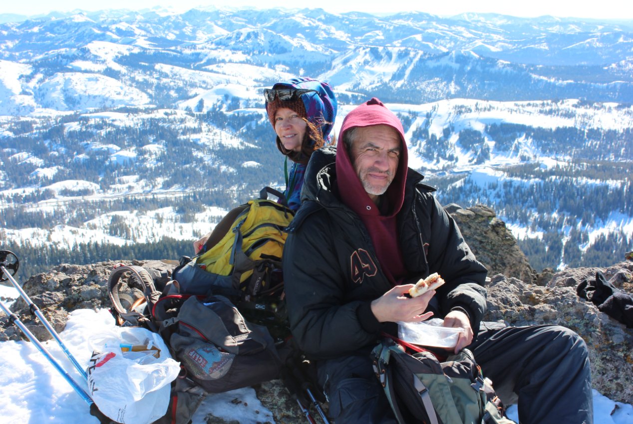 Phil and Julia at the top