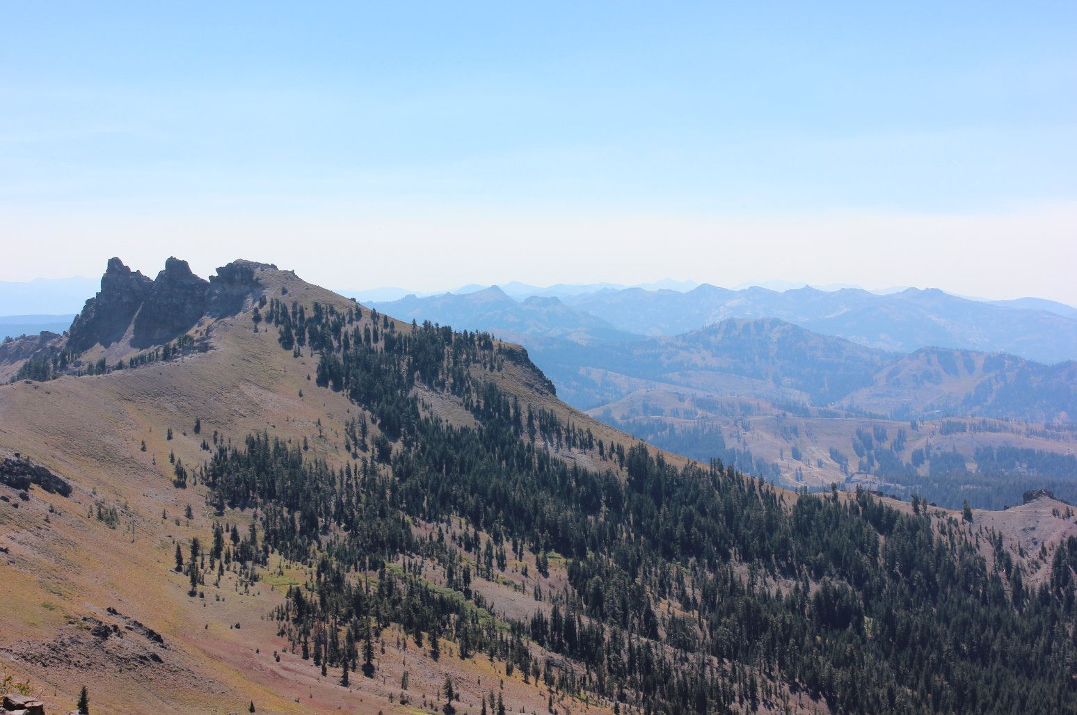 Looking south from Basin Peak