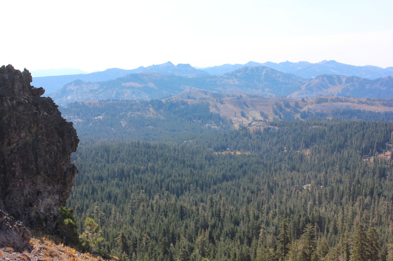 Looking south from the peak
