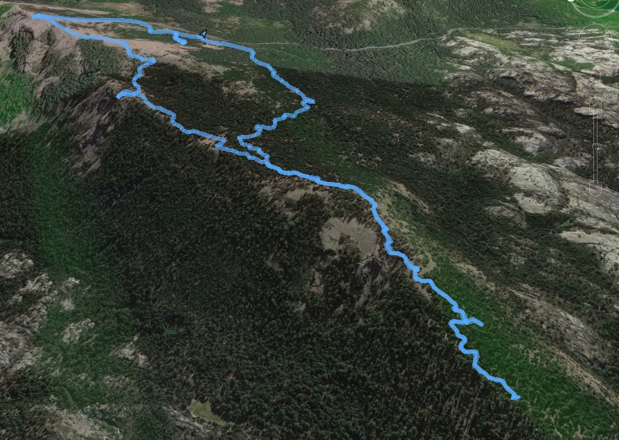 GPS Track of Hike