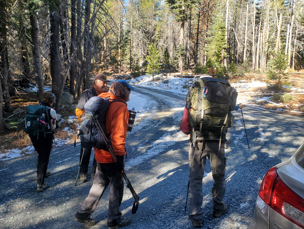 Starting out on the trail