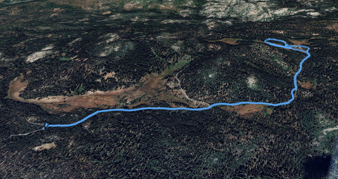 GPS Track of Hike