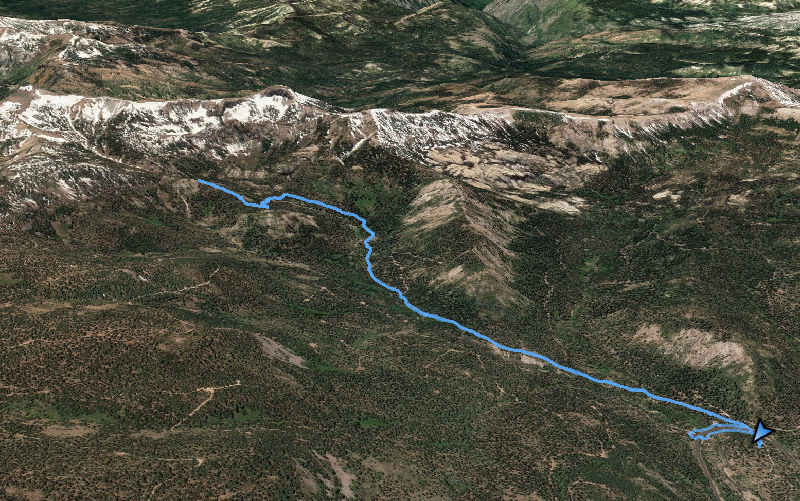 GPS Track of the hike