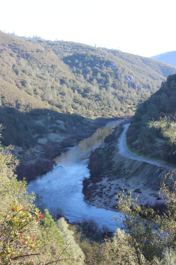 Looking down at the Middle Fork