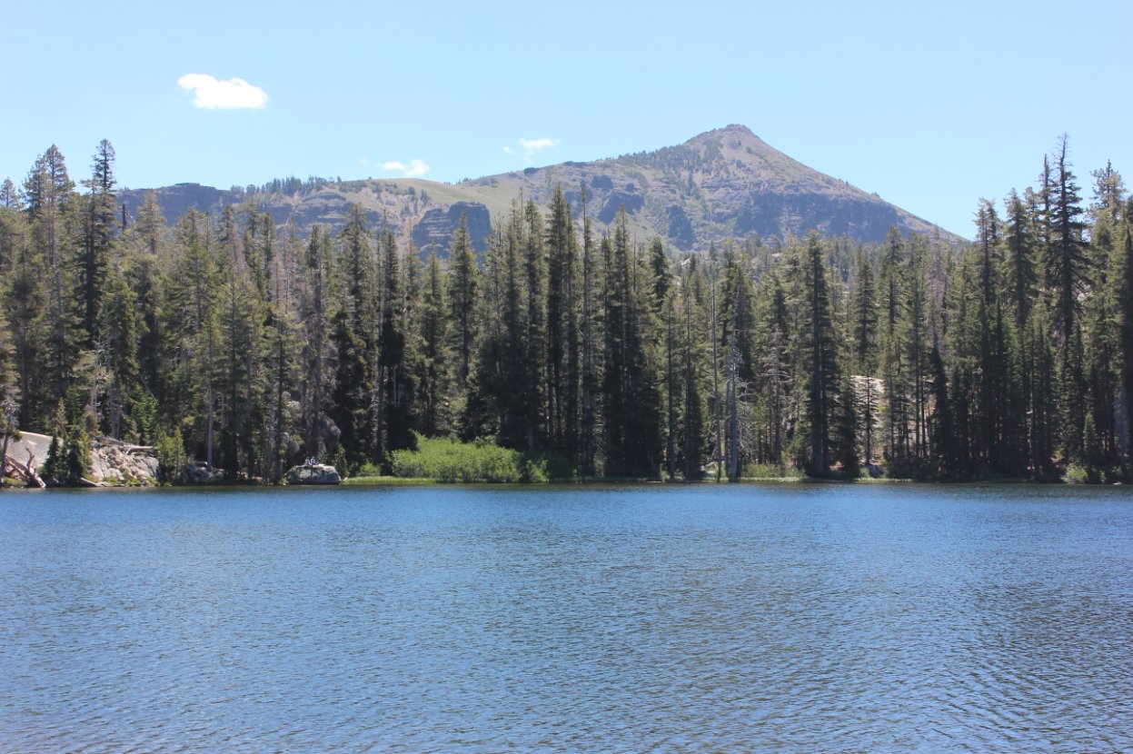 Dardanelles mountain behind the lake