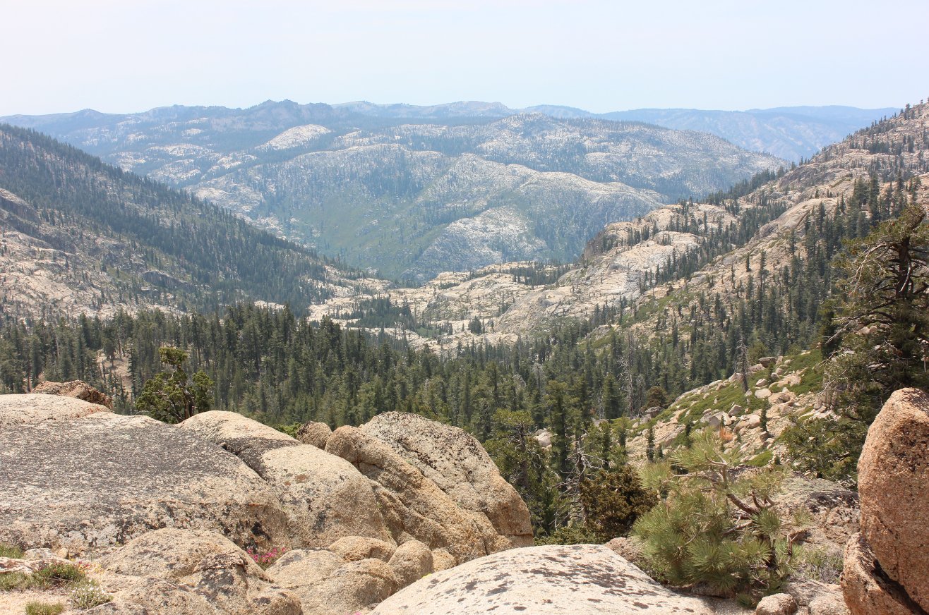 Views open up to the Southwest