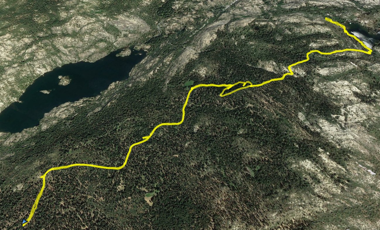 GPS Track of Hike
