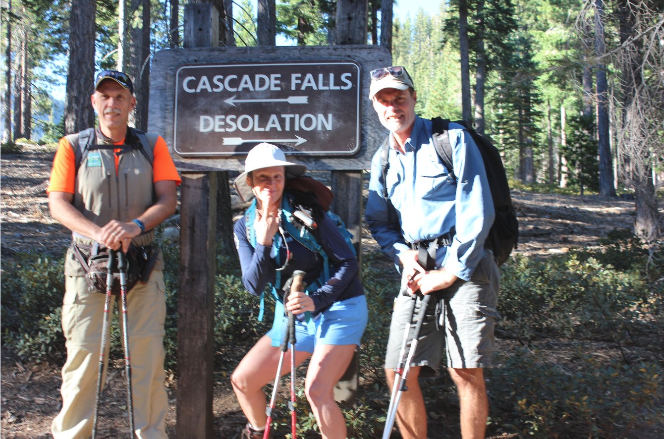 Clowning at the trailhead