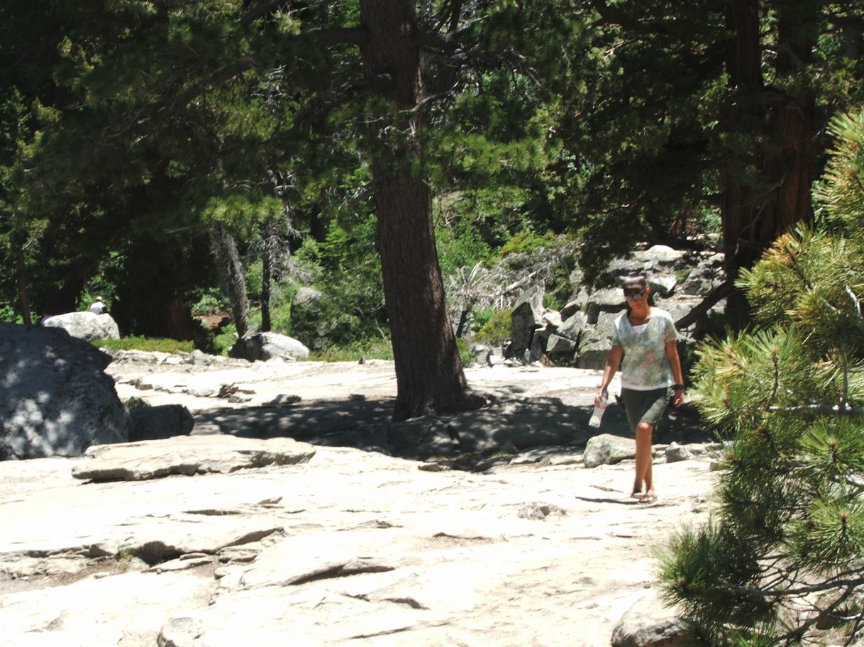 Annie headed up the first part of the trail