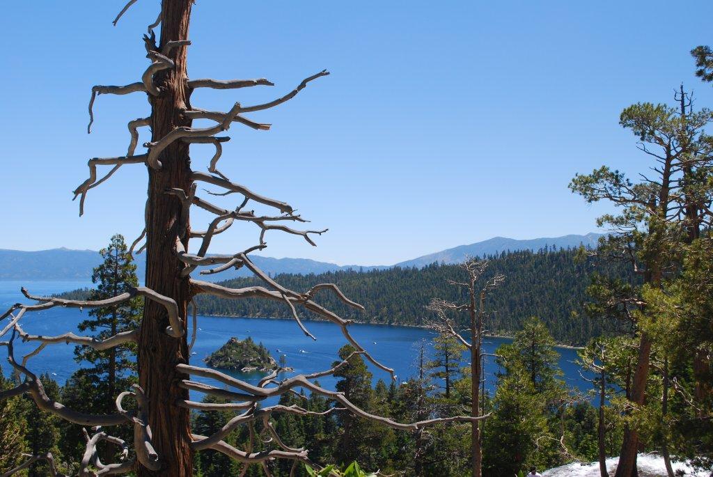 Looking back at Emerald Bay