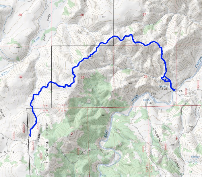 East Carson River Hike