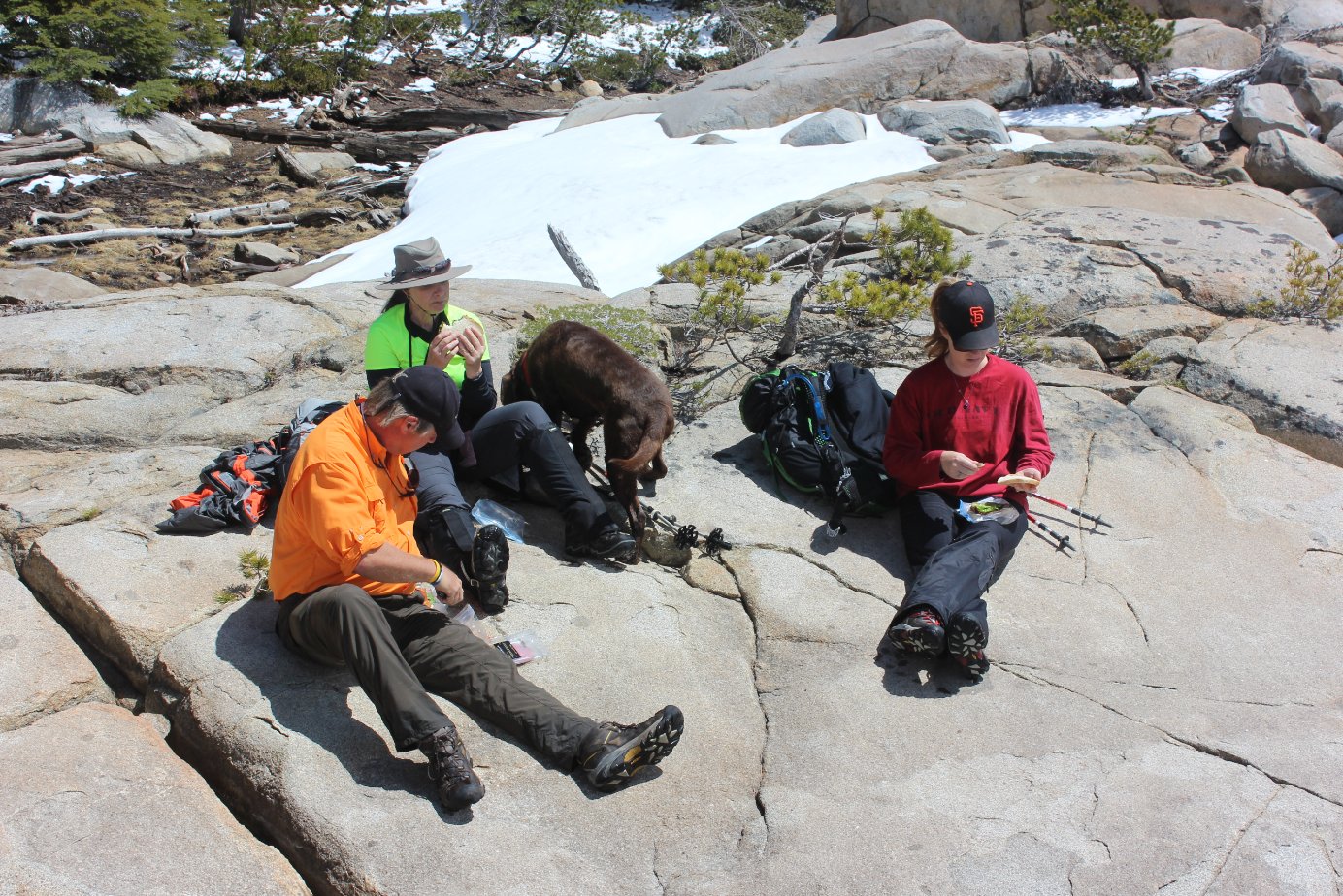 Lunch on the rocks