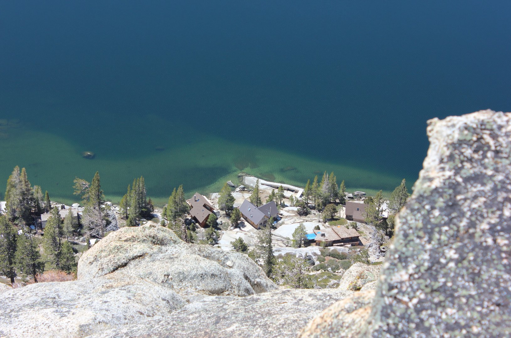 Straight down from Flagpole Peak