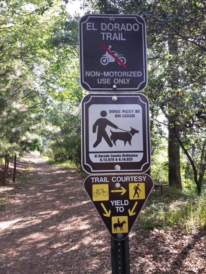 Trailhead sign