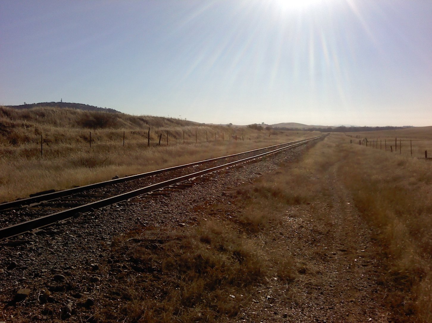 Typical scene along the tracks