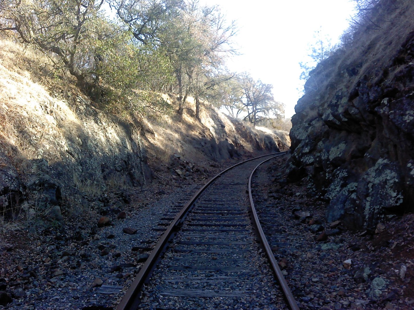 Old cut through the rock