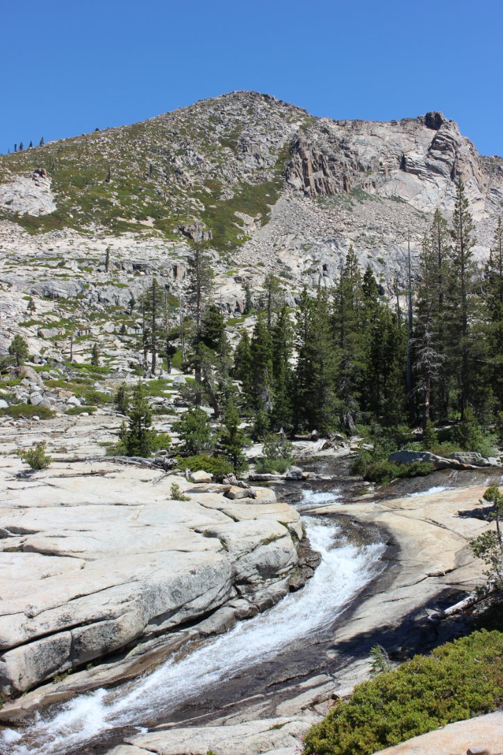 Curved waterfall