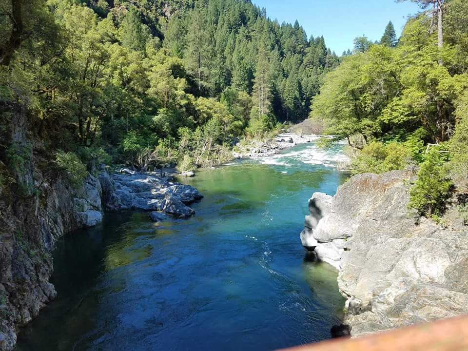 View of the river from the bridge