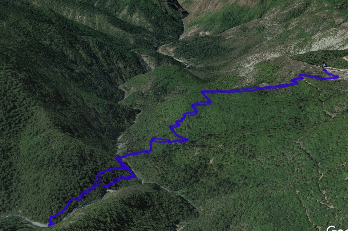 GPS Track of Hike