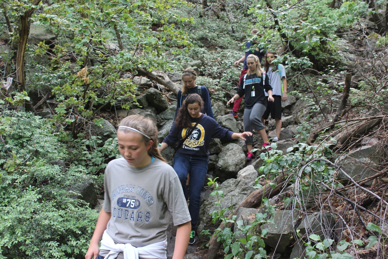 One of the many water crossings
