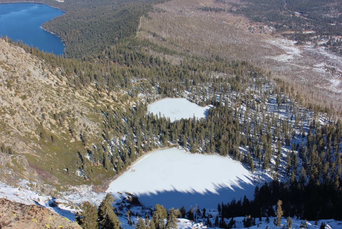Frozen Angora Lakes