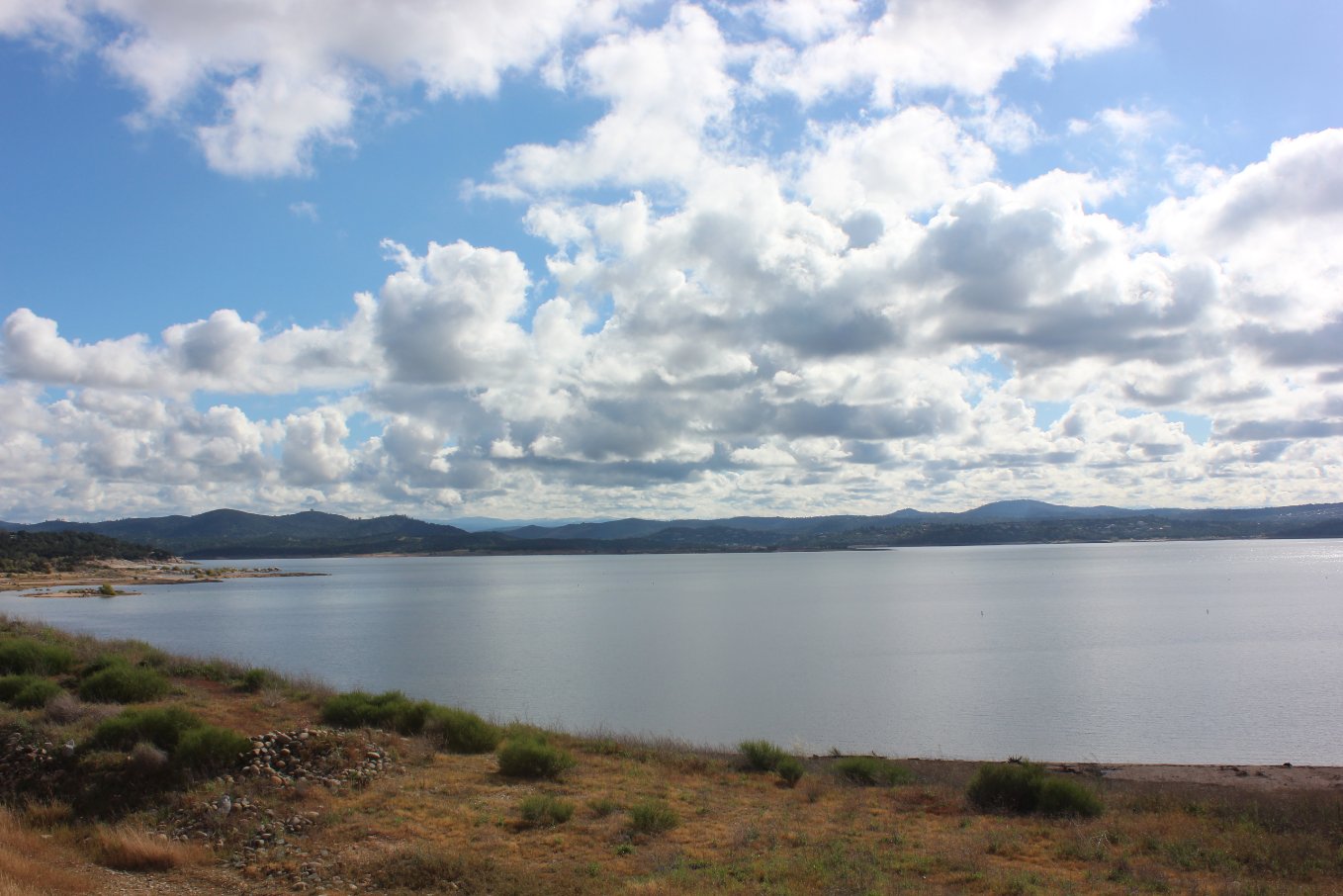 Looking east across Folsom Lake