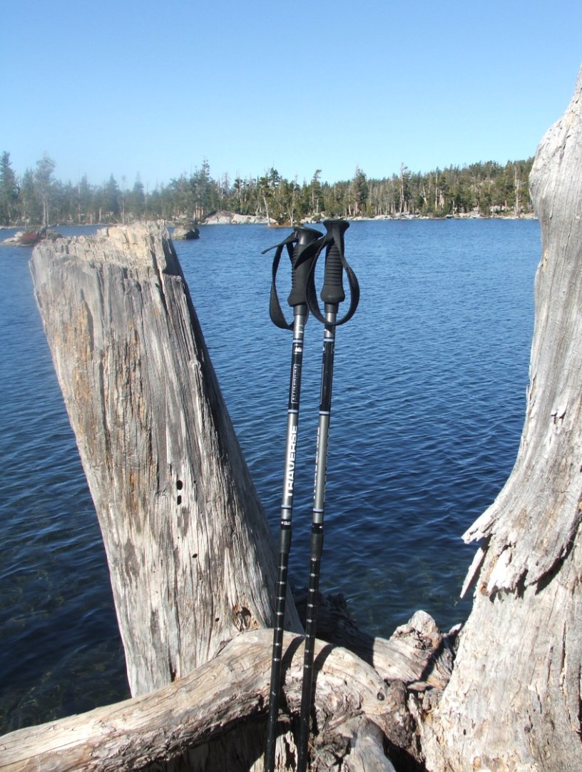 Taking a break at Middle Velma Lake