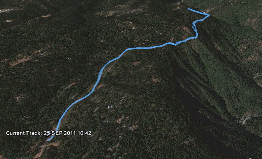 GPS Track of Hike