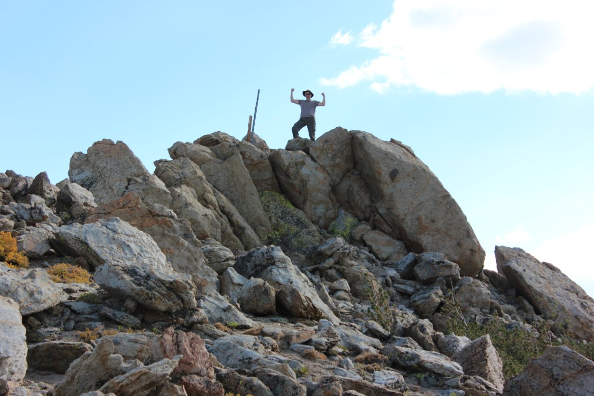 Phil at the summit of Job's