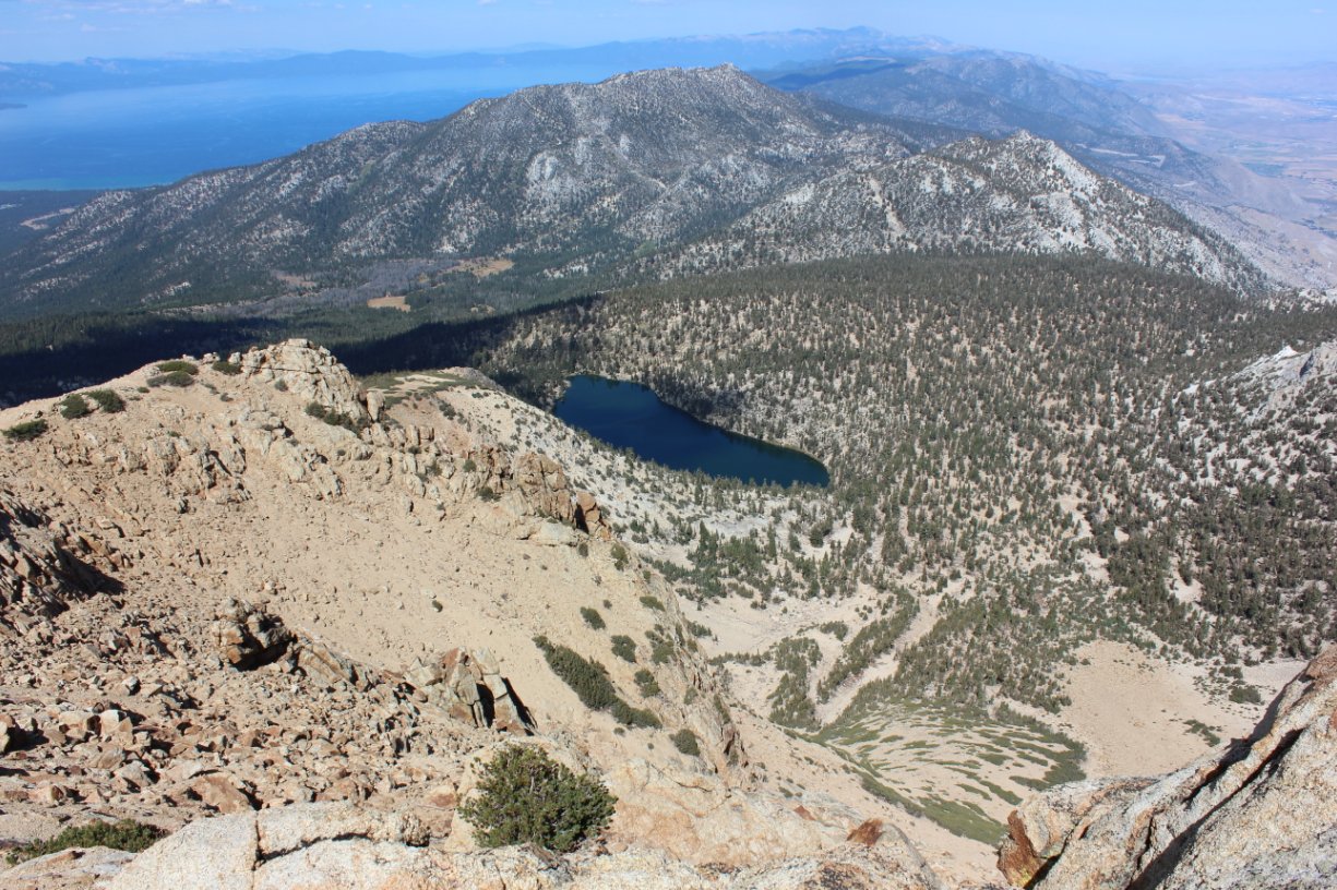 Star Lake far below