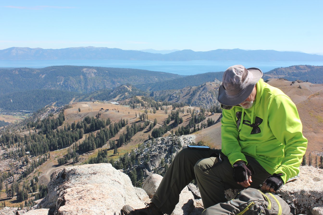 Mark at the peak