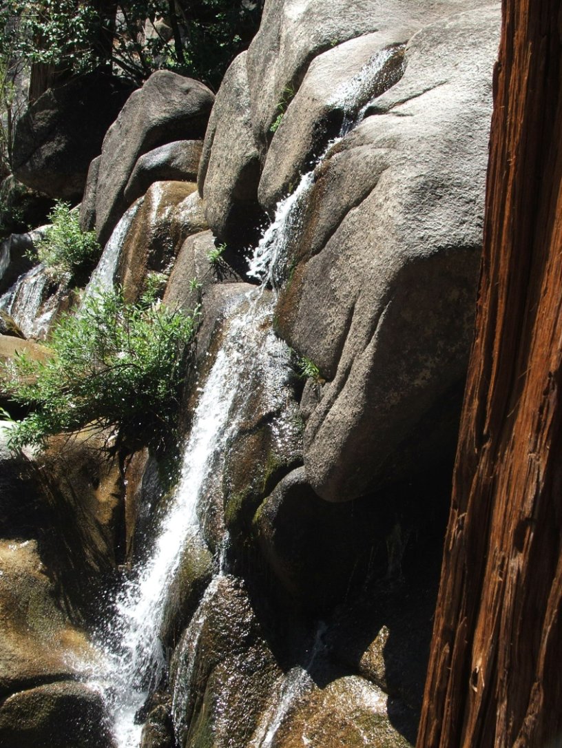 A small first waterfall