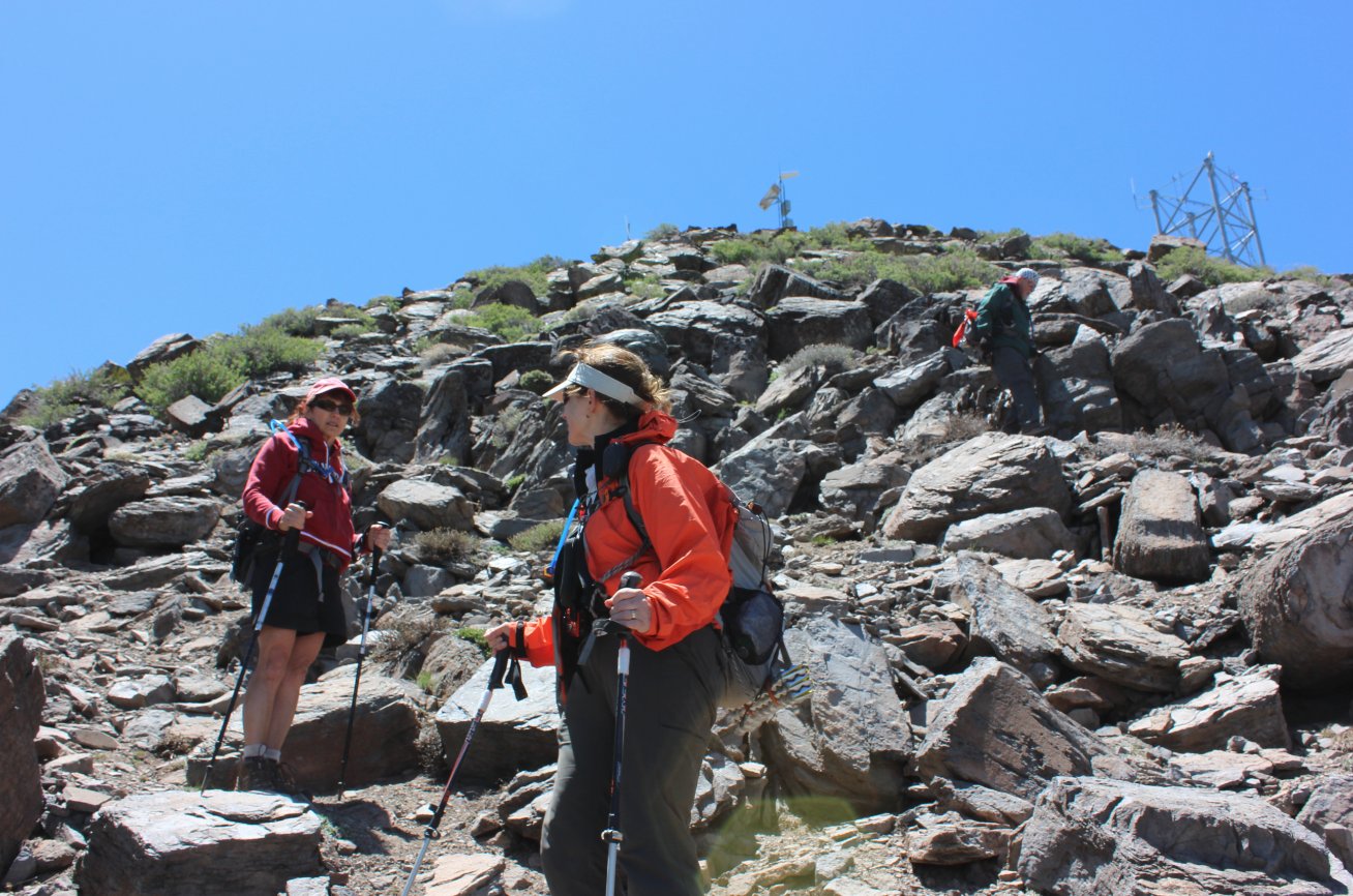 Heading back down
