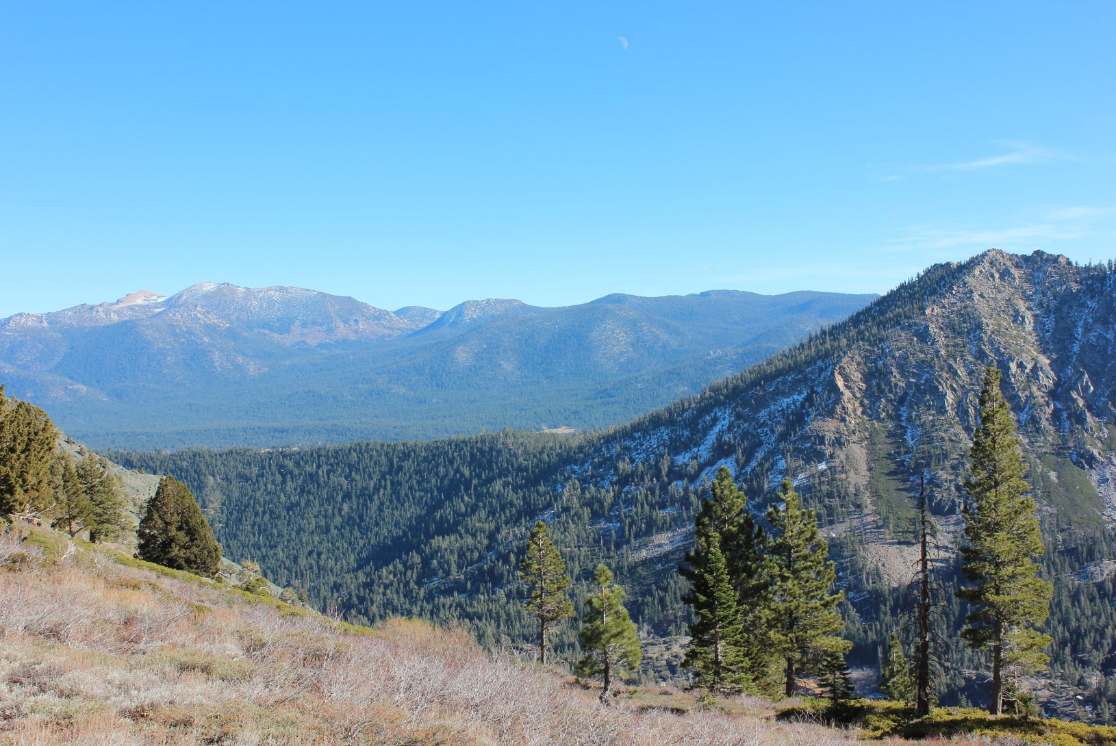 View east from the top of Middle Tallac Trail