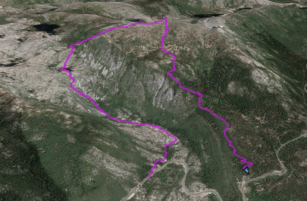 GPS Track of the hike