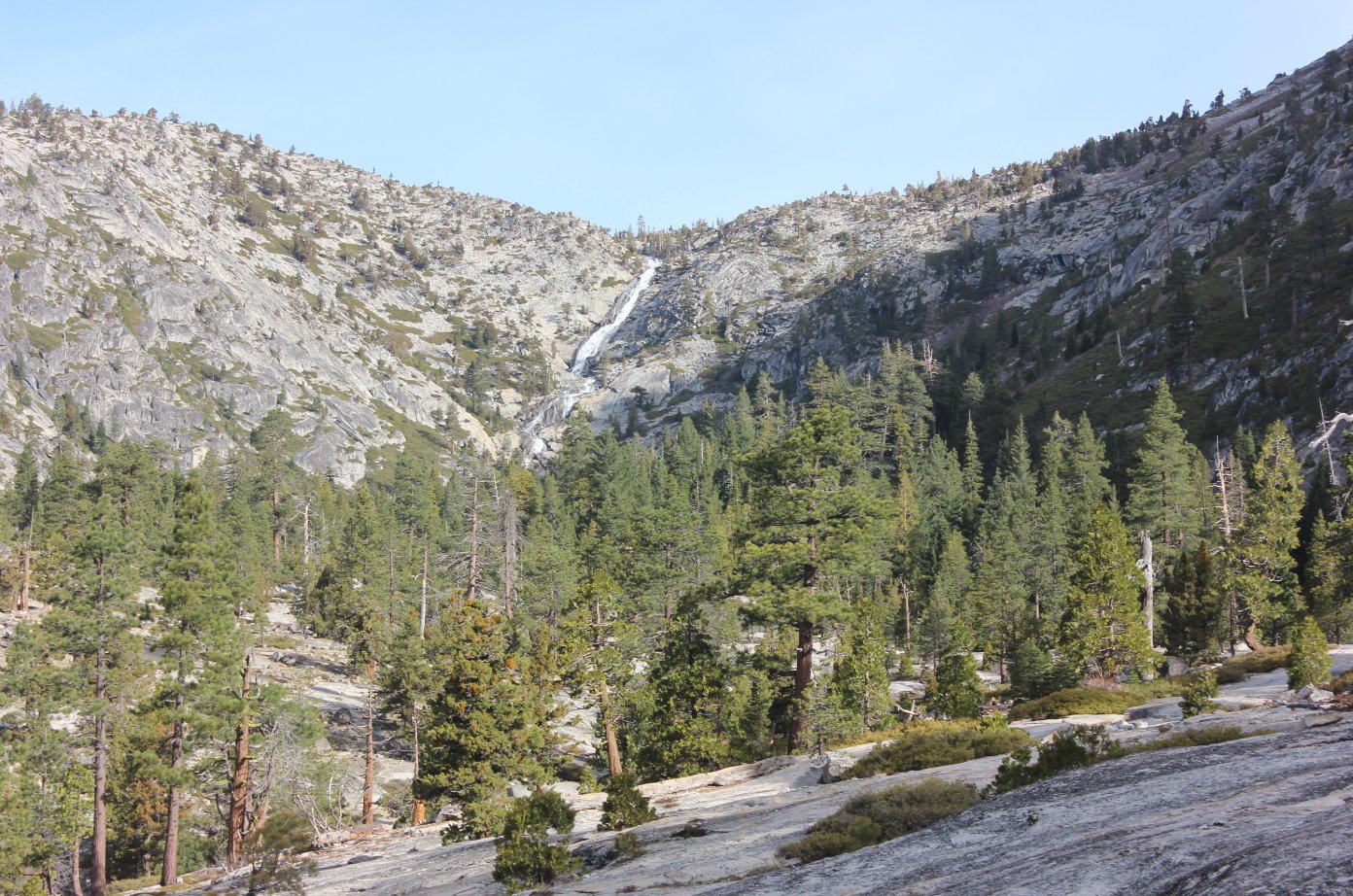 View up the canyon
