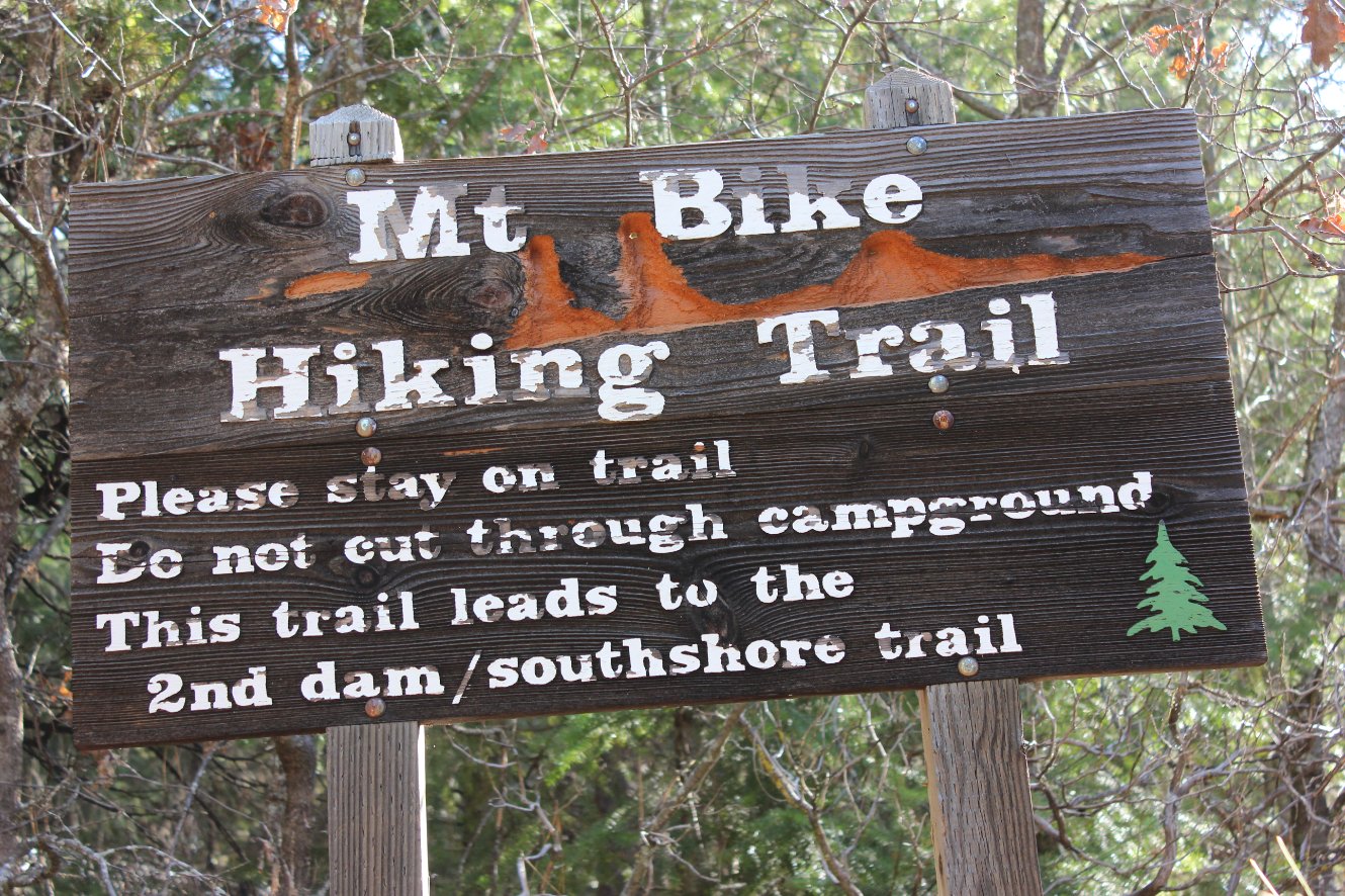 Trailhead sign
