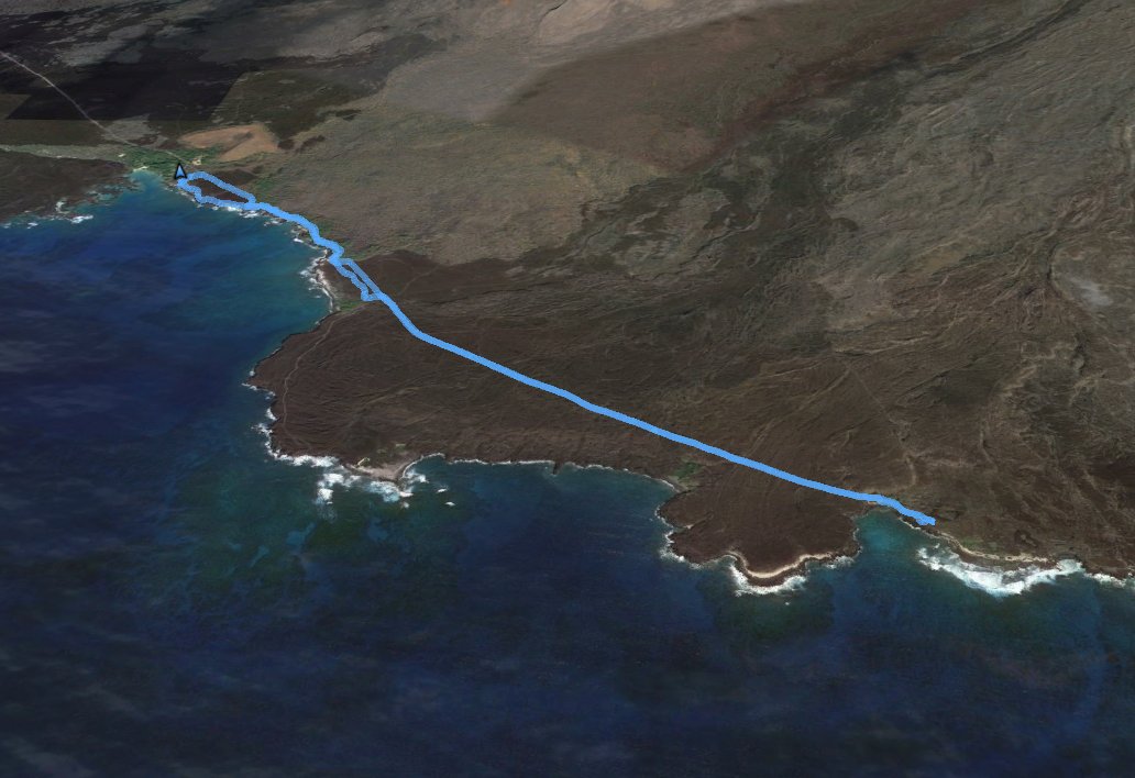 GPS track of hike